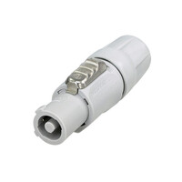 Neutrik NAC3FCB The powerCON is a locking 3 conductor equipment AC connector with contacts for line, neutral and pre-mating ground contact.