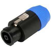 Neutrik NL8FC 8 pole cable connector, latch lock, chuck type strain relief for cables 8 - 20 mm diameter, 30 A continuous per contact